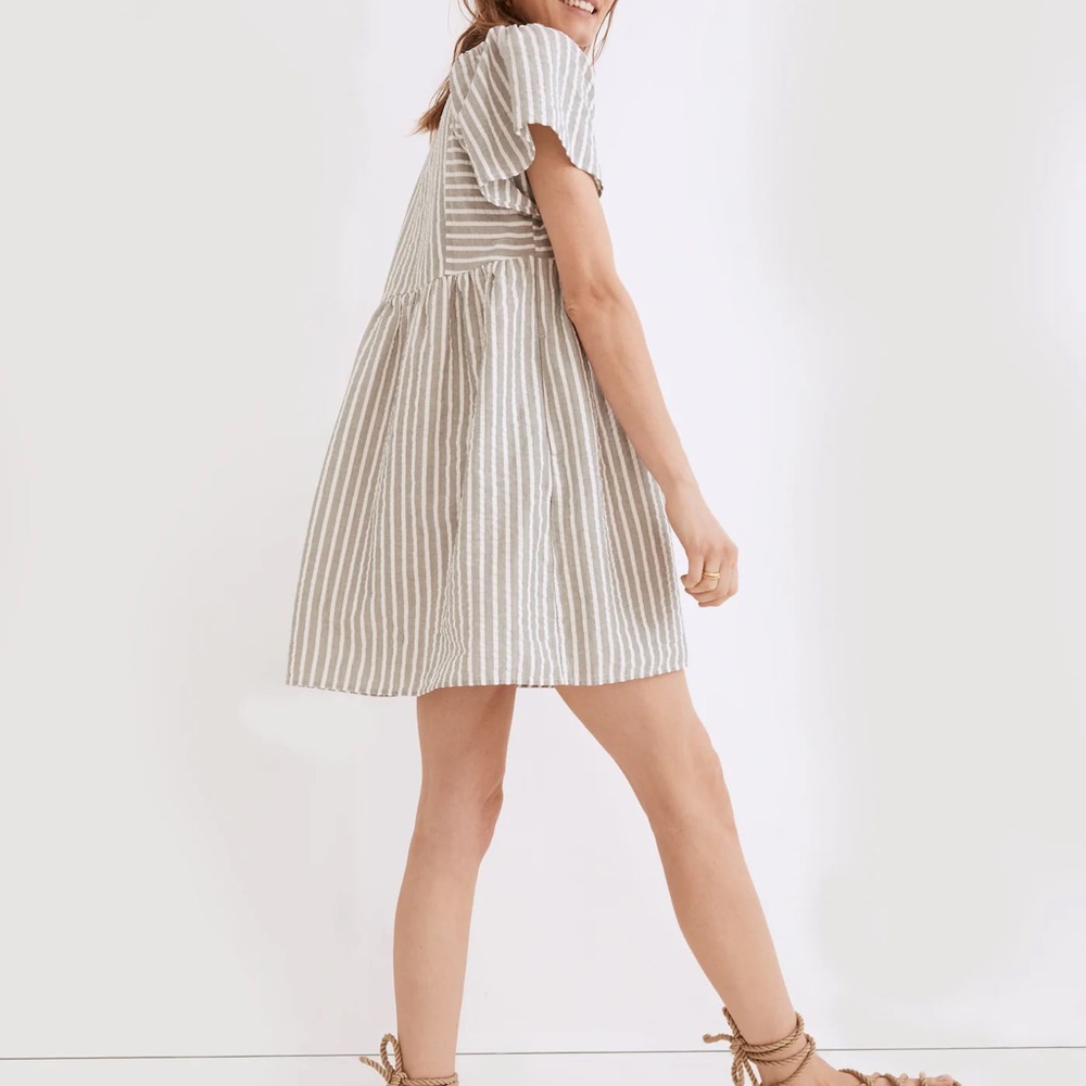 Striped Short Sleeve Dress